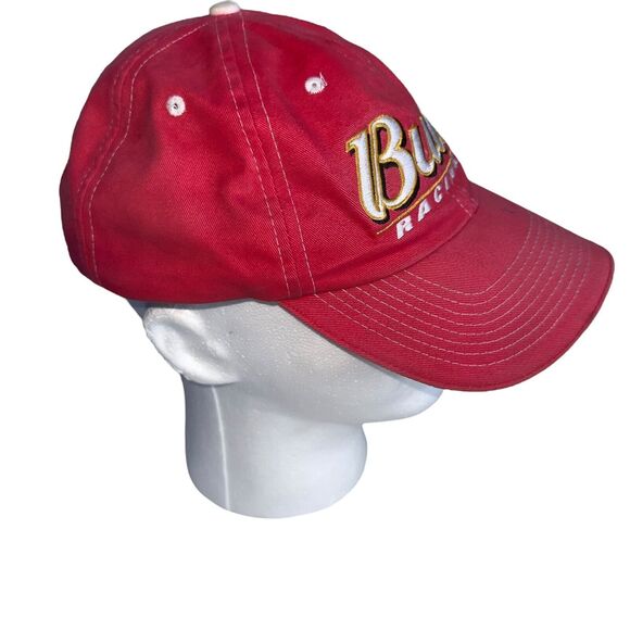 Anheuser Busch Nascar BUD Racing Hat Autographed Rick Rudd? Thrashed Y2K Nascar - Picture 12 of 16